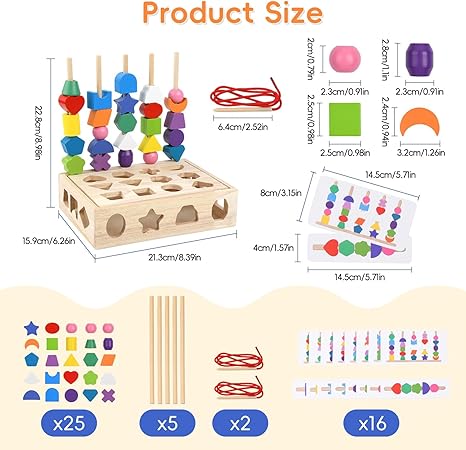 Montessori Wooden Shape Sorter Toy