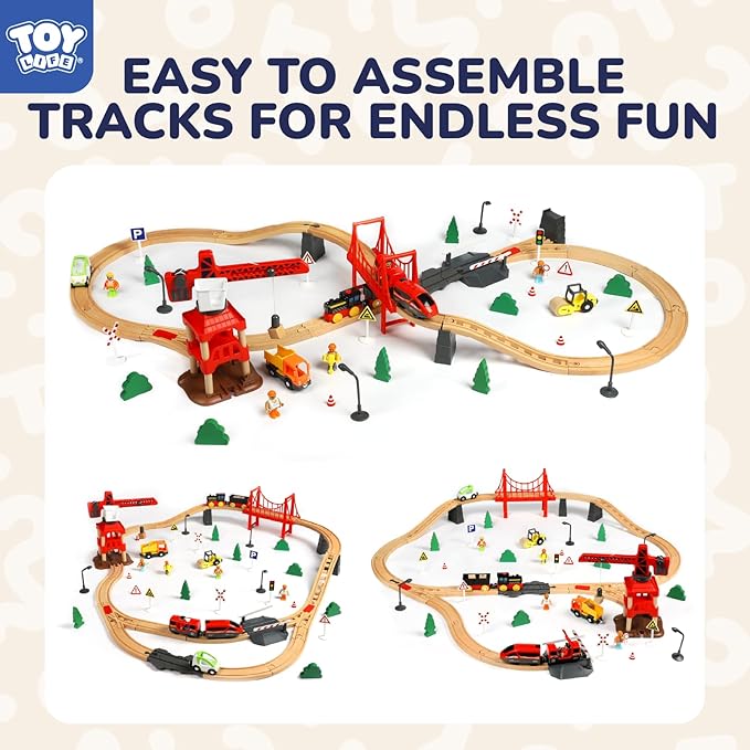 Educational Wooden Train Set