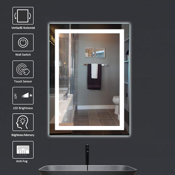 LED Vanity Mirror with Touch Control