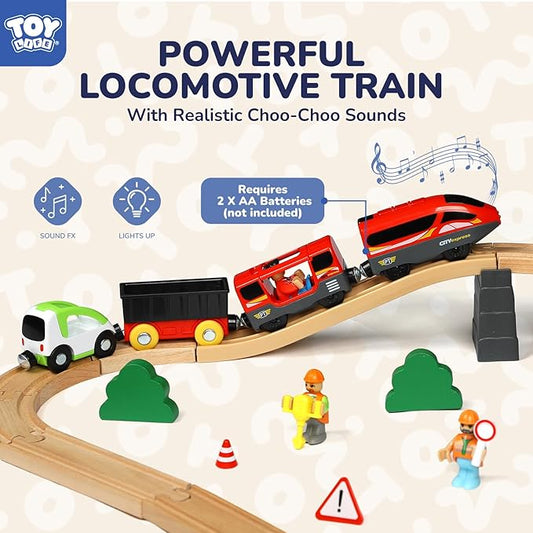 Educational Wooden Train Set